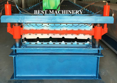 Het dubbele Broodje die van het het Bladstaalprofiel van het Laagkleur Met een laag bedekte Dakwerk Machine vormen