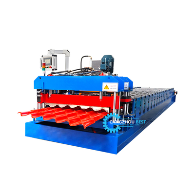Automatische daktegel rollen vormmachine met PLC-besturing 3 kW