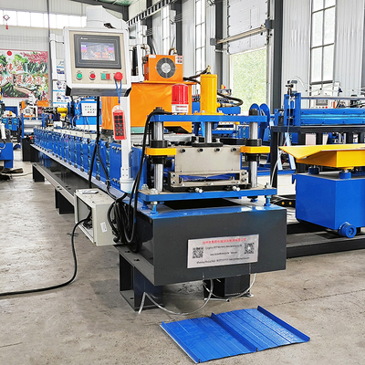 Kleurstaal dubbele zelfvergrendeling staal metalen profiel dakplaat rollen vormmachine