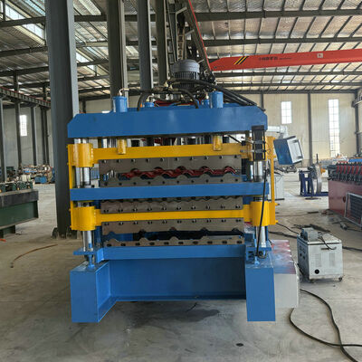 Verzinkt Stalen Profiel Afrika Populaire Drie Laags Dakplaat Roll Forming Machine