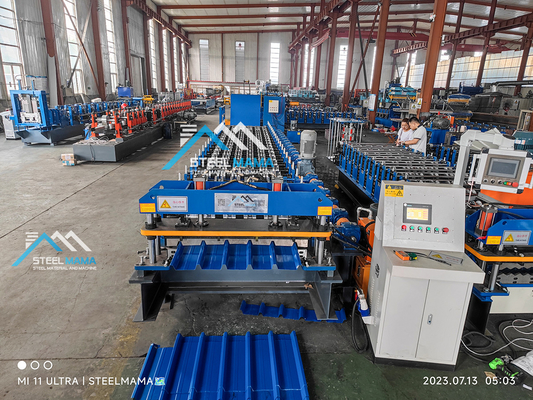 45# Staalrol hydraulisch snijden dakplaat rolvormende machine met 5,5 kW