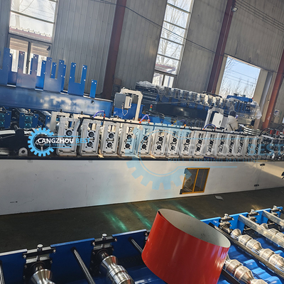 Euro Type CE Hydraulische stalen sluiter deur maken rollen vormmachine met perforatie gaten