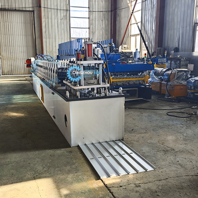 Euro Type CE Hydraulische stalen sluiter deur maken rollen vormmachine met perforatie gaten