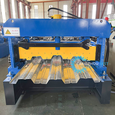 Gegalvaniseerde staal zware werkstukken Irak Decking Floor Roll Forming Machine Manufacturer
