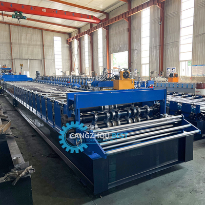 Gegalvaniseerde staal zware werkstukken Irak Decking Floor Roll Forming Machine Manufacturer