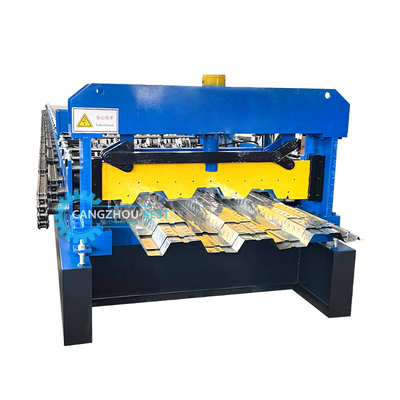 Gegalvaniseerde staal zware werkstukken Irak Decking Floor Roll Forming Machine Manufacturer