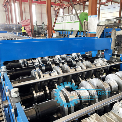 Gegalvaniseerde staal zware werkstukken Irak Decking Floor Roll Forming Machine Manufacturer