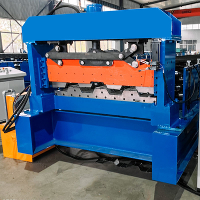 Stalen profiel gegalvaniseerd PLC-besturing Decking sheet Floor Roll Forming Machine