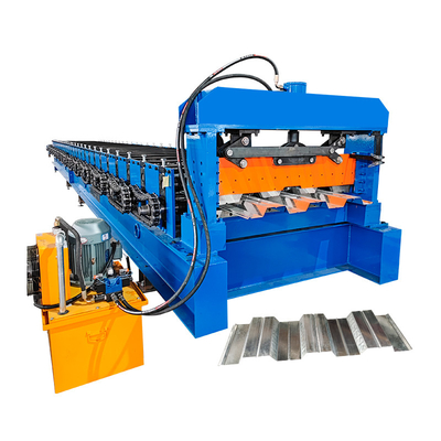 Stalen profiel gegalvaniseerd PLC-besturing Decking sheet Floor Roll Forming Machine