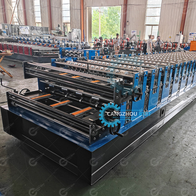 Machine voor het maken van hoge snelheidsgolfplaten en trapezodiale platen voor profielvliegzaaghakker
