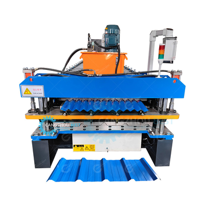 Machine voor het maken van hoge snelheidsgolfplaten en trapezodiale platen voor profielvliegzaaghakker