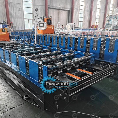 1000 mm aanraakscherm Metalen dakplaat rollen maken vormmachine Plc Control