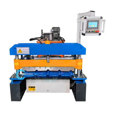 1000 mm aanraakscherm Metalen dakplaat rollen maken vormmachine Plc Control