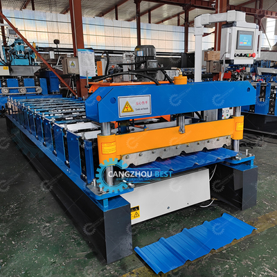 1000 mm aanraakscherm Metalen dakplaat rollen maken vormmachine Plc Control