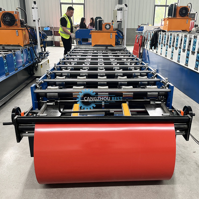 Gi 900 mm effectieve breedte staalprofiel Ibr dakplaat rollen vormen machine voor de bouw