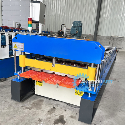 Gi 900 mm effectieve breedte staalprofiel Ibr dakplaat rollen vormen machine voor de bouw