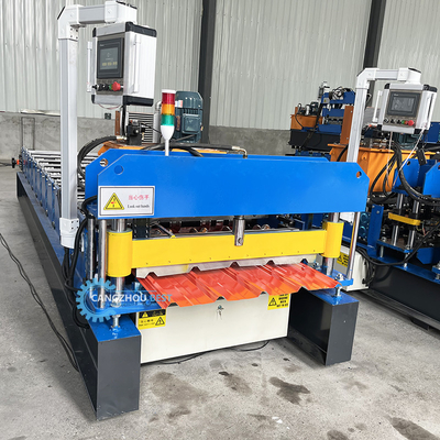 Gi 900 mm effectieve breedte staalprofiel Ibr dakplaat rollen vormen machine voor de bouw