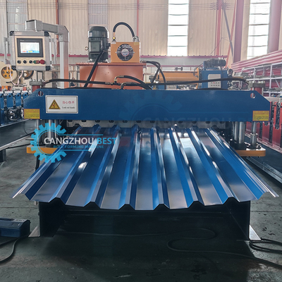 Hydraulische automatische afknipmachine voor het vormen van dakplaten