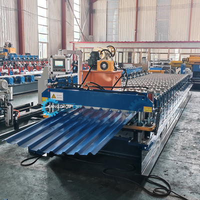 Hydraulische automatische afknipmachine voor het vormen van dakplaten