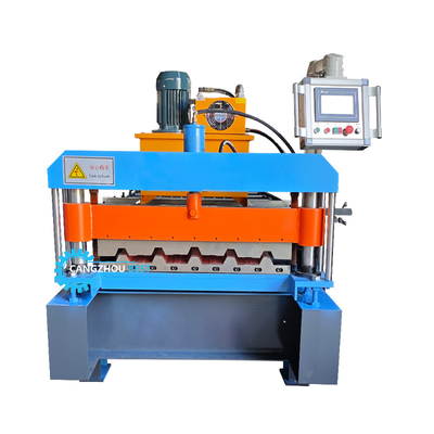 Hydraulische PLC-controle metalen dakplaat rollen vormmachine voor bouwmateriaal