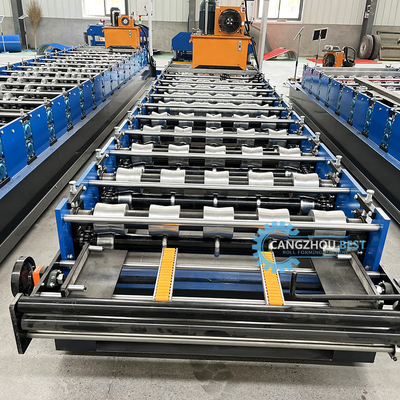 Het bamboetype kleurde het Verglaasde Broodje van de Dakwerktegel zich Vormt Makend Machine