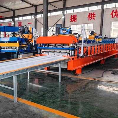 Kleurstaalprofiel High Speed Rib/R Panel Roof Sheet Roll Forming Making Machine