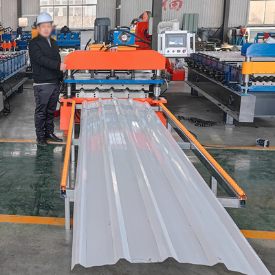 Kleurstaalprofiel High Speed Rib/R Panel Roof Sheet Roll Forming Making Machine