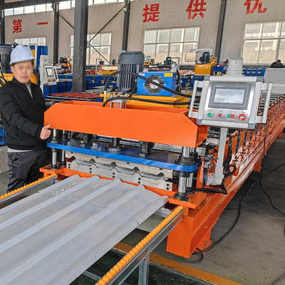 Kleurstaalprofiel High Speed Rib/R Panel Roof Sheet Roll Forming Making Machine
