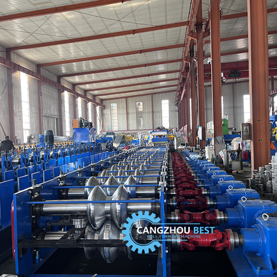 Stalen dikte 4 mm IJzer Snelle verandering 2&amp;3 golven Crash Barrier Roll Forming Machine
