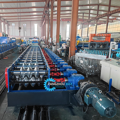 Stalen dikte 4 mm IJzer Snelle verandering 2&amp;3 golven Crash Barrier Roll Forming Machine