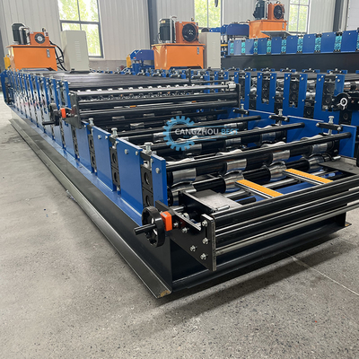 Automatisch snijden Hydraulische kracht Staalprofiel Dubbellaag Dakrolvormende machine