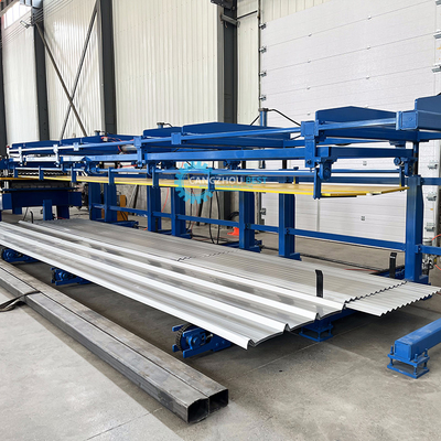 Full Auto Hydraulische kracht 4kw Twee laag gegolfde daktegel rollen vormen machine