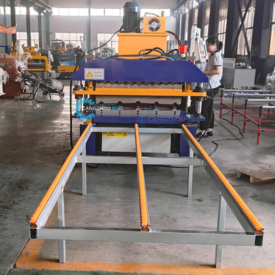 1000 mm spoelbreedte IBR-plaat golfmatig staalprofiel dubbele laag rollenvormende machine