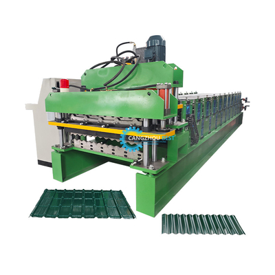 Snelheidstabiele automatische PPGI Ridge Cap Roll Forming Machine met 15-16 stations