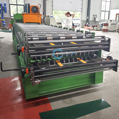 Snelheidstabiele automatische PPGI Ridge Cap Roll Forming Machine met 15-16 stations