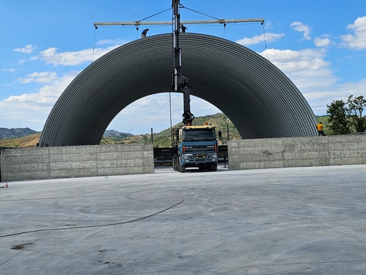 PPGI GI Mobile K Span Roll Forming Machine voor metselwerk Beton en staalconstructies