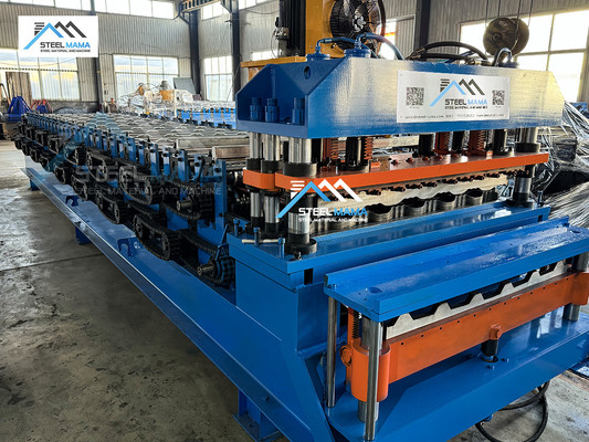Gelaste tegelplaat dakpers voor het maken van dubbele laag rollenvormmachine Machines