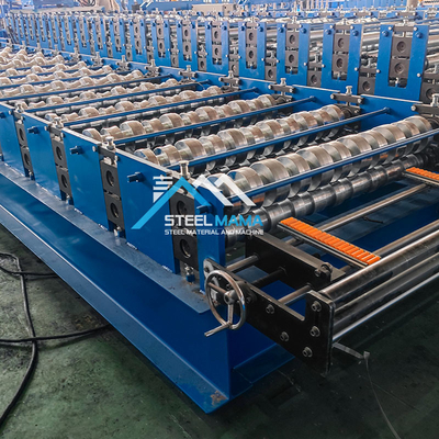 8.5kw Staal glazen daktegel rollen vormmachine en dakplaat maken machine
