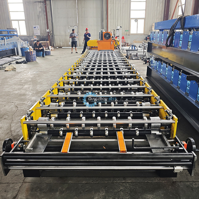 Metalen daktegel geglazuurde plaat rollen vormen machine 8.5kw