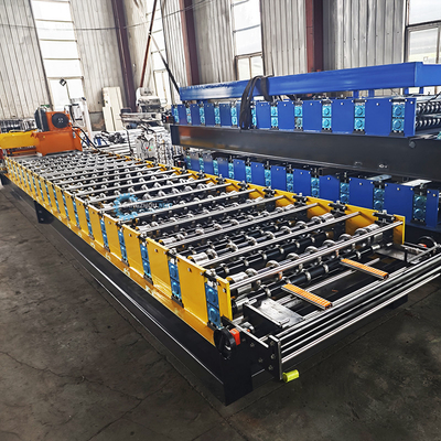 Metalen daktegel geglazuurde plaat rollen vormen machine 8.5kw