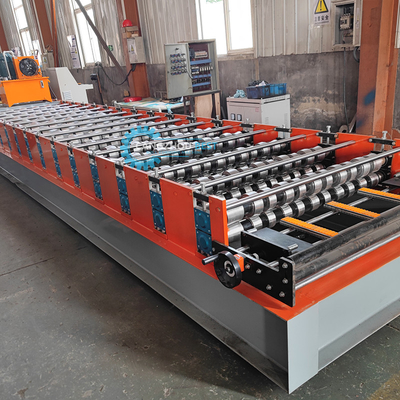 Professionele gebouw daktegel rollen vormmachine voor de productie van stalen dakwandplaat