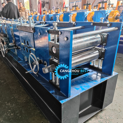 Stalen Profiel Channel Roll Vormmachine handmatig Wijzig grootte C Purlin 80-300mm Web Grootte
