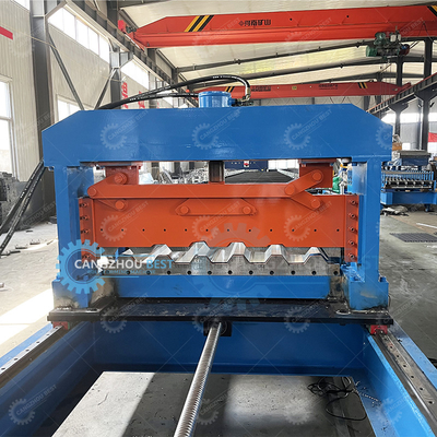 PLC-besturingssysteem Floor Deck Roll Forming Machine 1250 mm Breedte voor de fabricage van dekplaten