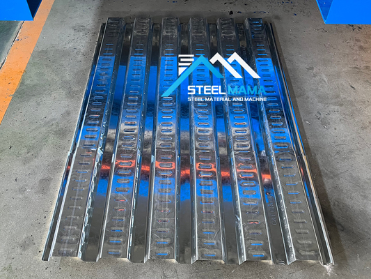 1250 mm breed vloer dek rolvormende machine met verstelbare snijlengte en hydraulisch snijtype