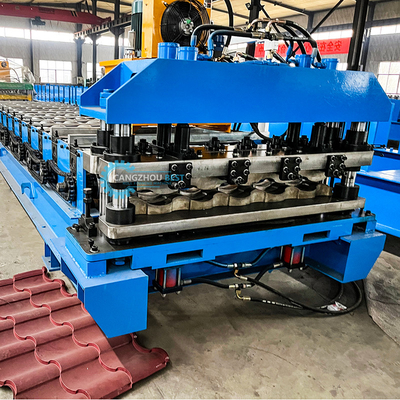 Langdurige tegels dakgebouw 22 stappen rollers daktegel rollen vormmachine met Cr12 blad