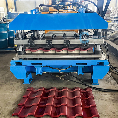 Langdurige tegels dakgebouw 22 stappen rollers daktegel rollen vormmachine met Cr12 blad