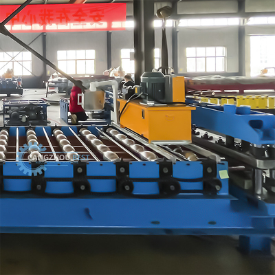 PLC-besturingssysteem 22 stappen Rollers Steel Profile Roof Tile Roll Forming Machine