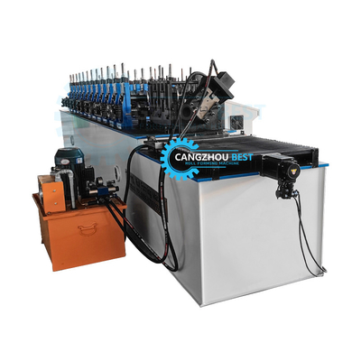 Verstelbare stalen stut- en spoorrolvormende machine met ±2 mm snijtolerantie en Omron-encoder