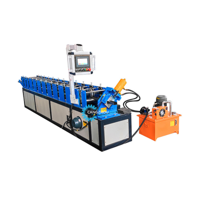 7.5*1.2*1.5m Hydraulisch snij-systeem Stut en spoor rollenvormende machine met ±2 mm snijvermogen
