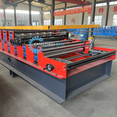 Automatisch PLC-gecontroleerd staalprofiel dubbellaag dakplaat rollen vormen machine